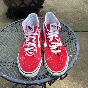 Vans Adult Red High-Top Sneakers